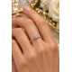 Pre Owned 18ct White Gold Diamond Solitaire ZC38